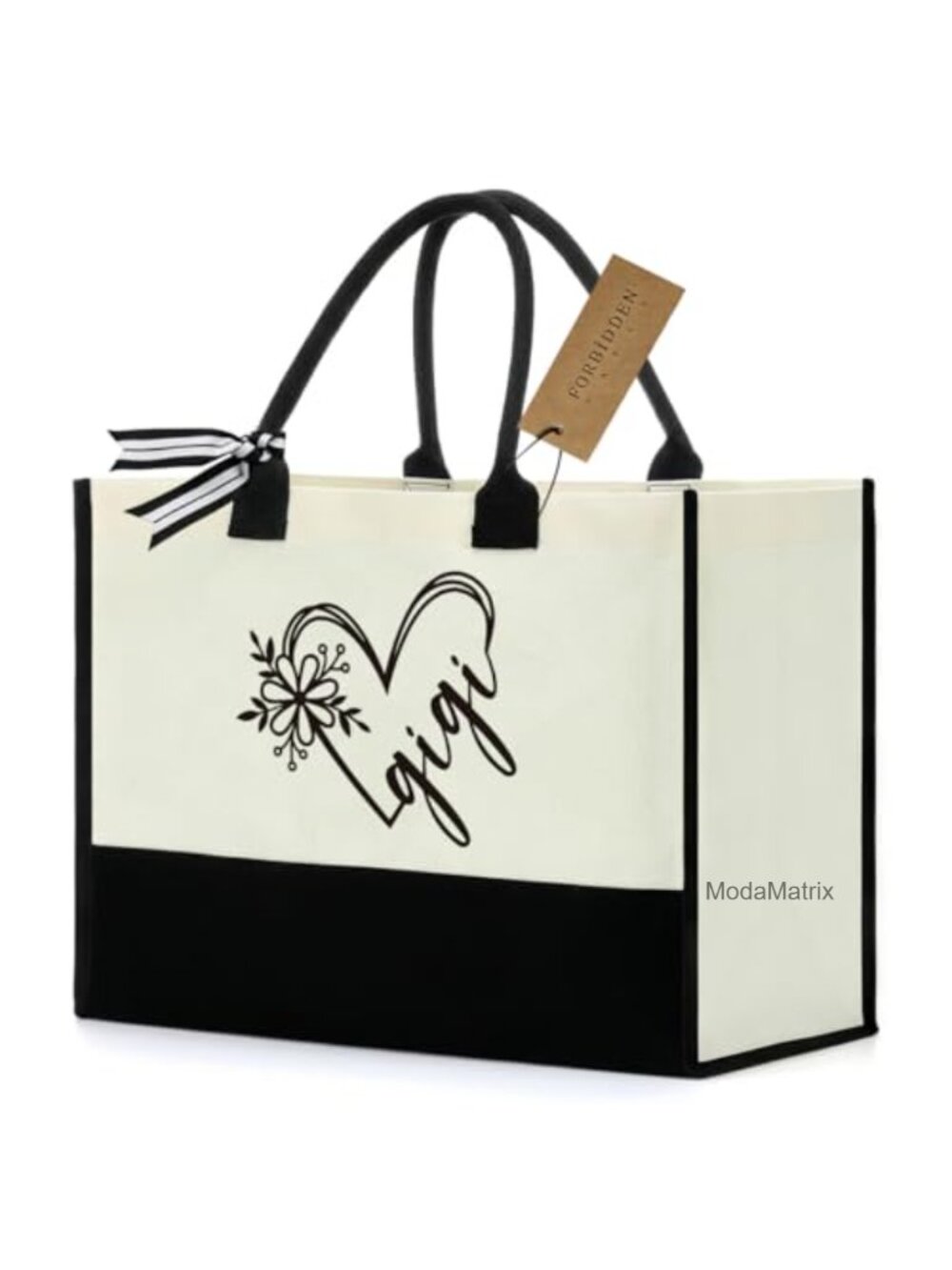 Canvas Tote Bag Large Reusable Shopping Grocery Beach Bag for Women